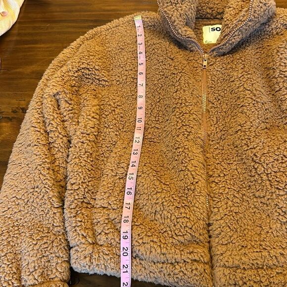 Goods for life SO cropped zipper jacket Sz XS brown - Picture 5 of 7